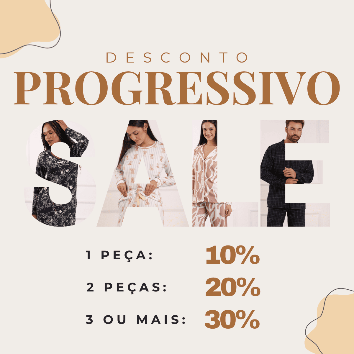 Sale Inverno 2026 - Pijamas com até 30% de desconto!