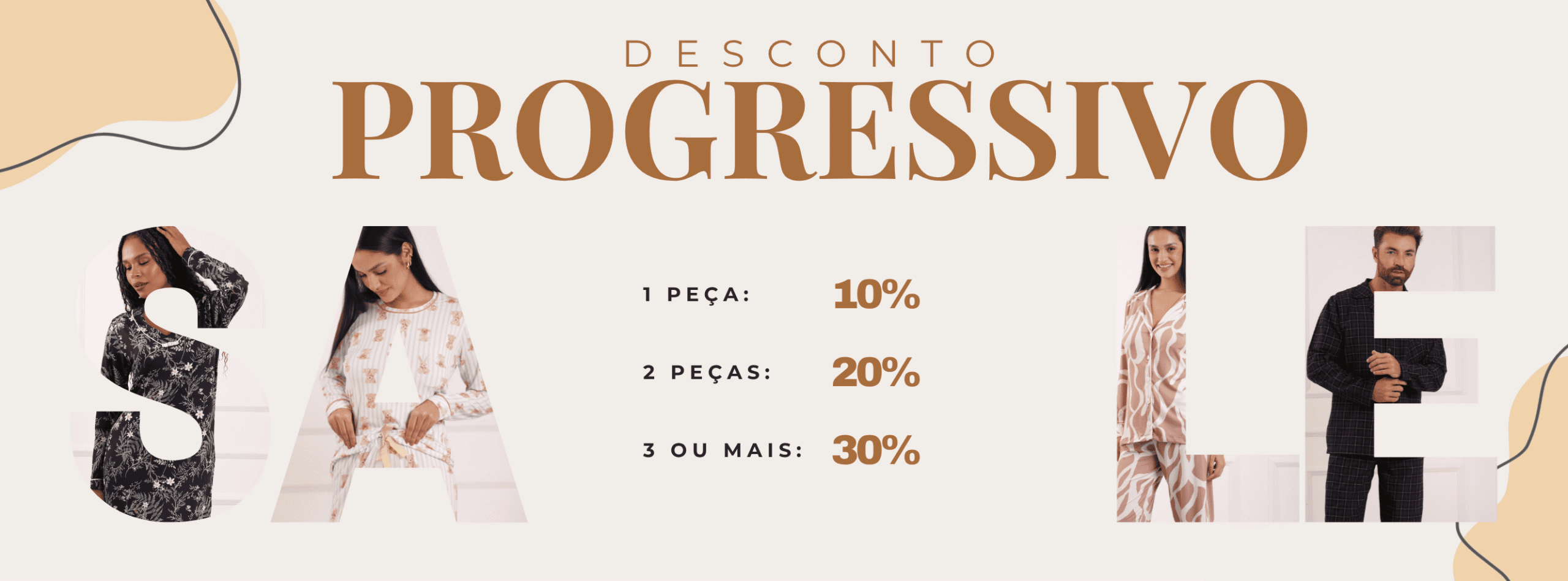 Sale Inverno 2026 - Pijamas com até 30% de desconto!